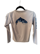 Load image into Gallery viewer, Kids Simms Solar Tech Crewneck- Sterling/Trout