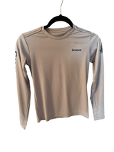Load image into Gallery viewer, Kids Simms Solar Tech Crewneck- Sterling/Trout