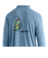 Load image into Gallery viewer, Men's Free Fly Heather Slate Blue Bamboo Shade Hoodie